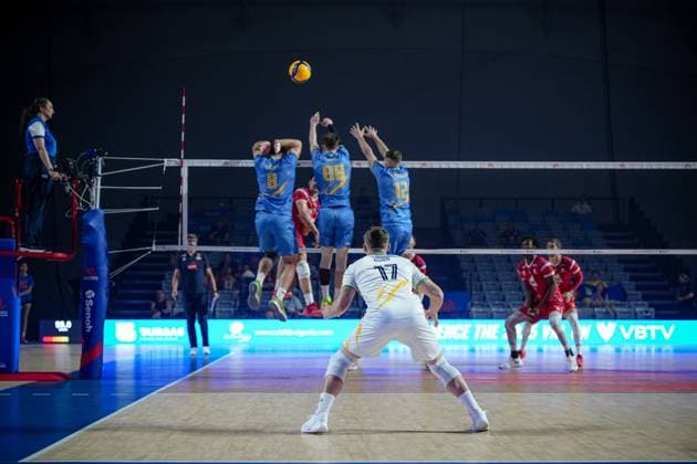Volleyball - FIVB Men s Volleyball Nations League - Ukraine - France - 25.06.2025 Boiko, Yanchuk, Koval, Yevstratov Bulgaria Copyright: xYulianxTodorovx