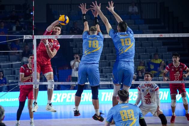 Volleyball, Nations League, Ukraine - France