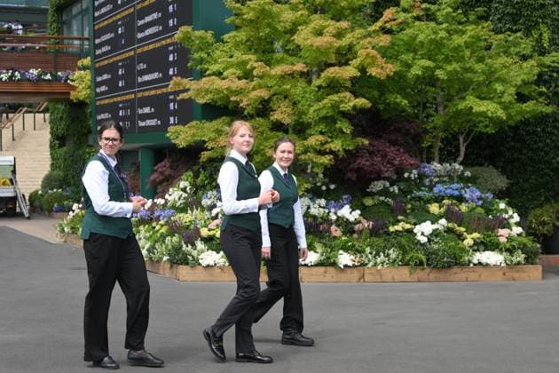 Wimbledon Tennis Championships - Practice Day LONDON, UNITED KINGDOM - JUNE 25: Preparations continue ahead of the Wimbledon tennis championships at All England, All England Lawn Tennis and Croquet Club in London, United Kingdom on June 25, 2025. Ray Tang Anadolu London United Kingdom. Editorial use only. Please get in touch for any other usage.  Copyright: x2025xAnadoluxRayxTangx