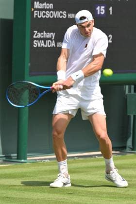 Wimbledon Tennis Championships - Practice Day LONDON, UNITED KINGDOM - JUNE 25: Tennis player Jack Draper practices on the grass courts ahead of the Wimbledon tennis championships held at the All England, All England Lawn Tennis and Croquet Club in London, United Kingdom on June 25, 2025. Ray Tang Anadolu London United Kingdom. Editorial use only. Please get in touch for any other usage.  Copyright: x2025xAnadoluxRayxTangx