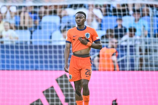 BRATISLAVA - Antoni Milambo of Holland U21, U 21 balks after the 1-0 at the National Football Stadium during the under-21 European Championship, EM, Europameisterschaft semifinal between Young England and Young Oranje. ANP xVIxANPxSportx xxANPxIVx 530485652 originalFilename: 530485652.jpg