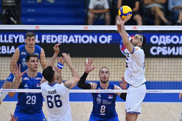 SERBIA vs IRAN ARSHIA BEHNEZHAD volleyball Serbia vs Iran VNL Volleyball nations league Beogradska arena hall, Belgrade 25.06.2025 Foto: VOLLEYBALL, FIVB VOLLEYBALL NATIONS LEAGUE, SERBIA, IRAN Belgrade Belgrade arena Serbia Copyright: xMarkoxMetlas xMNxPressx