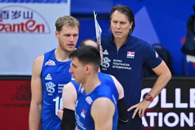 SERBIA vs IRAN GHEORGHE CRETU George Kretu coach volleyball Serbia vs Iran VNL Volleyball nations league Beogradska arena hall, Belgrade 25.06.2025 Foto: VOLLEYBALL, FIVB VOLLEYBALL NATIONS LEAGUE, SERBIA, IRAN Belgrade Belgrade arena Serbia Copyright: xMarkoxMetlas xMNxPressx