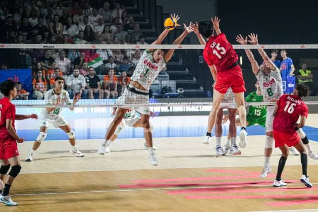 Volleyball - FIVB Men s Volleyball Nations League - Bulgaria - Japan - 25.06.2025 Asparuh Asparuhov, Simeon Nikolov Bulgaria Copyright: xYulianxTodorovx