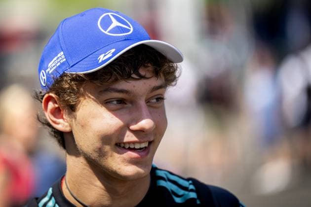 SPIELBERG - Andrea Kimi Antonelli (Mercedes) arrives at the Red Bull Ring race track for the media day ahead of the Austrian Grand Prix. ANP SANDER KING xVIxANPxSportx xxANPxIVx 530516427 originalFilename: 530516427.jpg