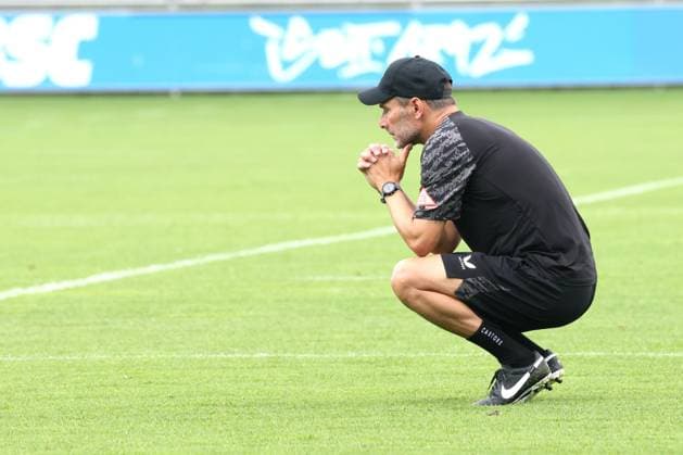 DEU, DFL, 2 FBL Hertha BSC, Training, 26 06 2025, Sportforum, Berlin, DEU, DFL, 2 FBL Hertha BSC, Training, im Bild Cheftrainer Stefan Leitl Hertha BSC Berlin DFL regulations prohibit any use of Photographs as image sequences and or quasi video nordphotoxGmbHx xEngler nph00076