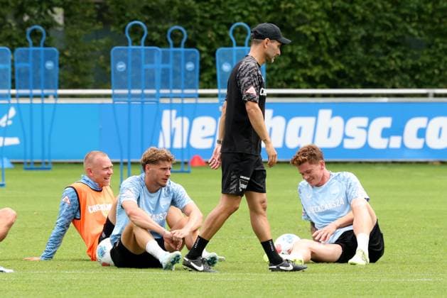 DEU, DFL, 2 FBL Hertha BSC, Training, 26 06 2025, Sportforum, Berlin, DEU, DFL, 2 FBL Hertha BSC, Training, im Bild Cheftrainer Stefan Leitl Hertha BSC Berlin DFL regulations prohibit any use of Photographs as image sequences and or quasi video nordphotoxGmbHx xEngler nph00076