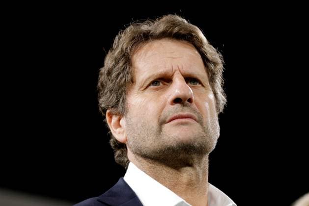 SOCCER AUSTRALIA SLOVENIA, Joe Montemurro, head coach of of Australia is seen during the Women s friendly soccer match between Australia and Slovenia at HBF Park in Perth, Thursday, June 26, 2025. ( NO ARCHIVING Perth Western Australia Australia  Copyright: xRichardxWainwrightx 20250626128531011667