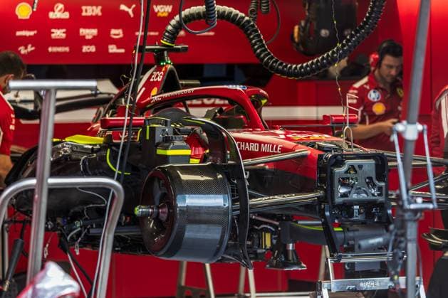 2025 Formula One Austrian Grand Prix Red Bull Ring, Spielberg, Austria. 26.June.2025; Ferrari SF-25 in the garage during Formula One Austrian Grand Prix Spielburg Red Bull Ring Austria Copyright: xJayxHiranox