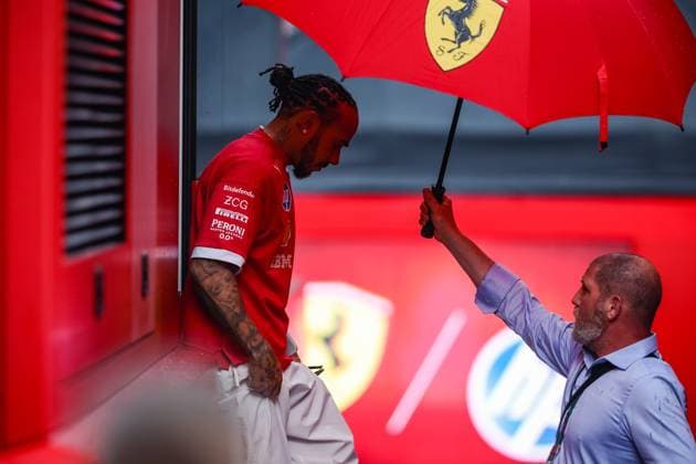 FORMULA 1 - GP of Austria 2025 SPIELBERG,AUSTRIA,26.JUN.25 - MOTORSPORTS, FORMULA 1 - Grand Prix of Austria, Red Bull Ring, preview. Image shows Lewis Hamilton (GBR Ferrari).  GEPAxpictures xManuelxBinder