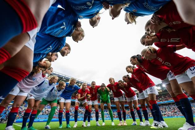 250626 Ada Hegerberg of Norway ahead of the international friendly football match between Norway and Sweden on June 26, 2025 in Oslo Photo Vegard Grott BILDBYRAN kod VG VG0773 bbeng fotboll football soccer fotball träningslandskamp privatlandskamp landskamp international friendly norge norway sweden sverige dam  Copyright: VEGARDxGRoTT BB250626VG041