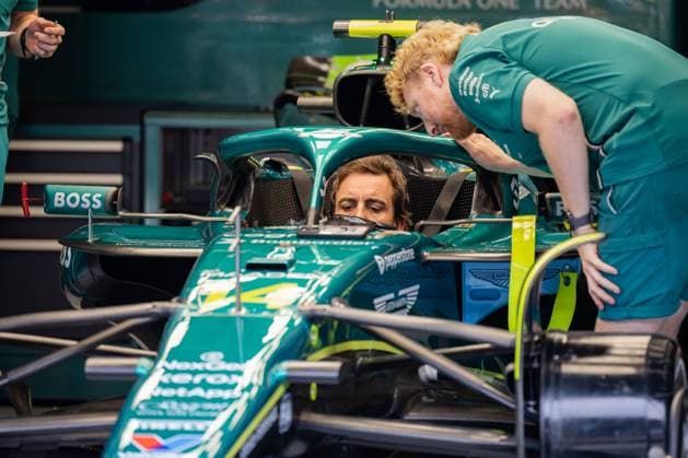 FORMULA 1 - GP of Austria 2025 SPIELBERG,AUSTRIA,26.JUN.25 - MOTORSPORTS, FORMULA 1 - Grand Prix of Austria, Red Bull Ring, preview. Image shows Fernando Alonso (ESP Aston Martin).  GEPAxpictures xMatthiasxTrinkl