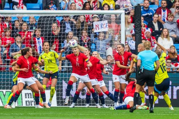 Womens international football match Norway Sweden Oslo 20250626 Norways Ada Stolsmo Hegerberg during the womens international football match between Norway and Sweden at Ullevaal Stadium Photo Geir Olsen NTB Oslo Norway EDITORIAL USE ONLY RESTRICTED USE FOR BETTING COMPANIES  Copyright: xGeirxOlsenx xNTBx