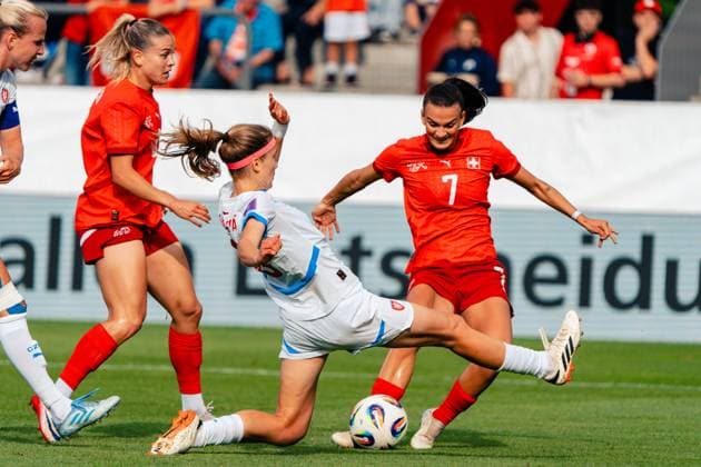 Football, Women, Test match, Switzerland - Czech Republic