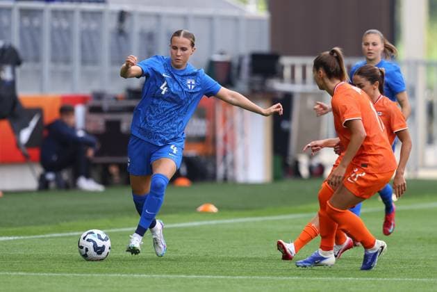 LEEUWARDEN , 26-06-2025 , Kooi Stadium , season 2025 2026 , friendly football , Netherlands - Finland (women), Finland player Ria Oling Netherlands - Finland (women)  x29903665x Copyright: