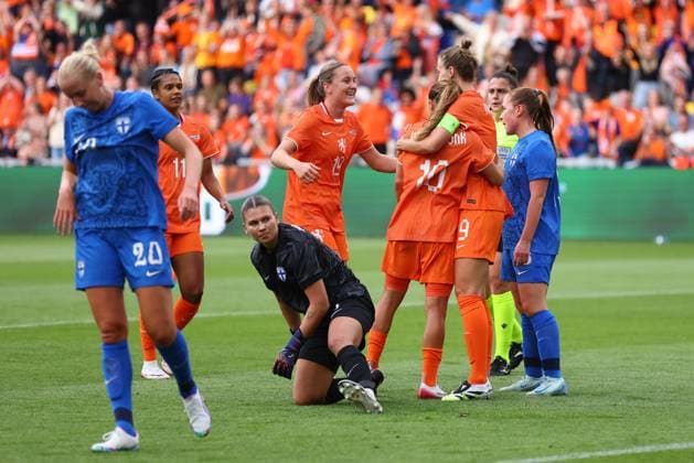 Football, Women, Test match, Netherlands - Finland