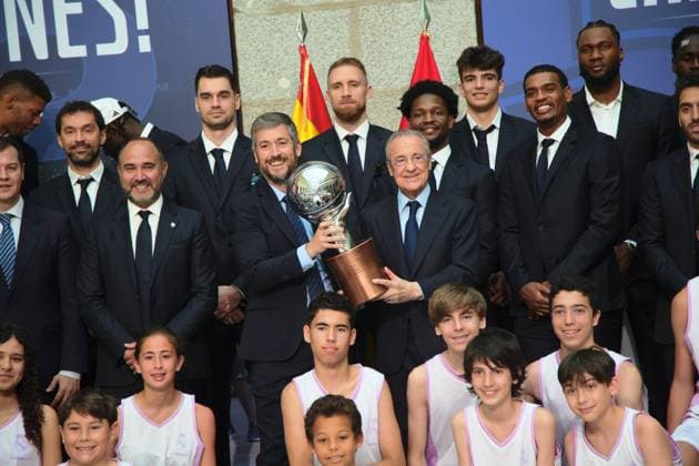 Sport Themen der Woche KW26 at the reception at the Real Casa de Correos for the Real Madrid Basketball champion of the ACB League, Madrid, June 26, 2024 Cordon Press 