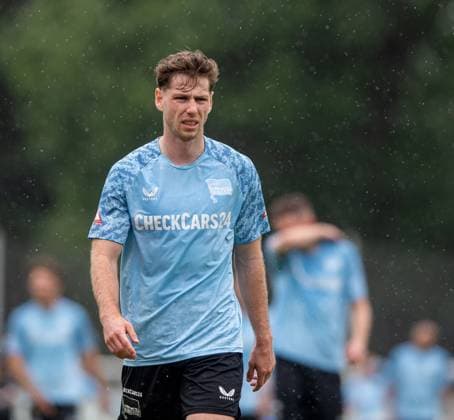 Soccer, Men, Season 2025 26, 2 Bundesliga, Hertha BSC, Training, Leon Jensen Hertha BSC , 27 06 2025, Copyright: xSebastianxRäppold MatthiasxKochx