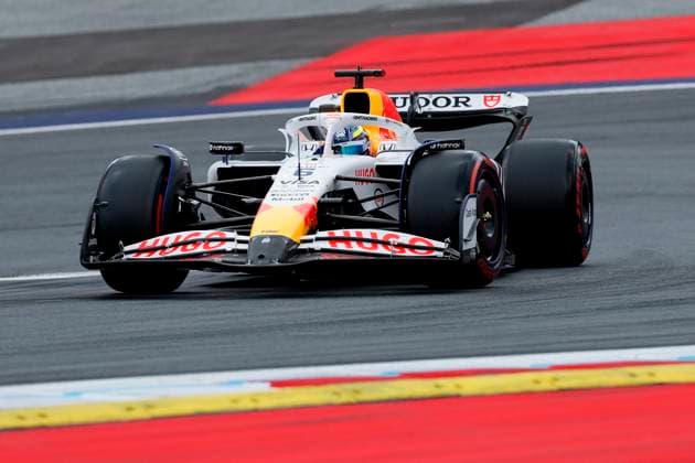 27 06 2025, xsvx, Motorsport FIA Formula 1, Austrian Grand Prix v l FP1 Isack Hadjar Racing Bulls start number 06 FIA REGULATIONS PROHIBIT ANY USE OF PHOTOGRAPHS as IMAGE SEQUENCES and or QUASI VIDEO Zeltweg Spielberg
