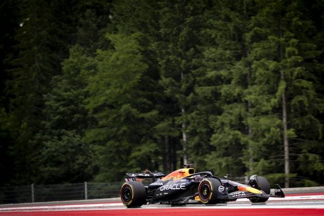 SPIELBERG - Max Verstappen (Red Bull Racing) at the Red Bull Ring race track during the first free practice session ahead of the Grand Prix of Austria. ANP SANDER KING xVIxANPxSportx xxANPxIVx 530578422 originalFilename: 530578422.jpg