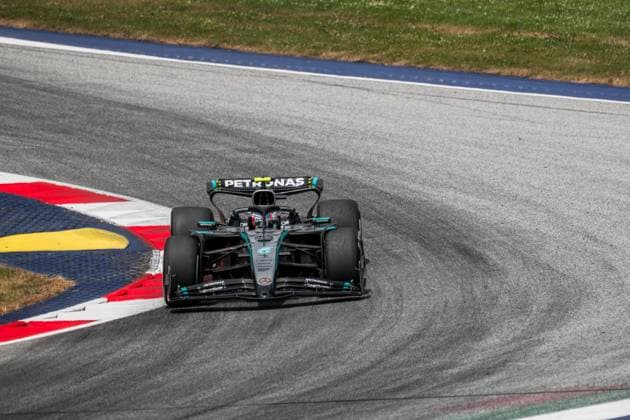 Formula 1 MSC Cruises Austrian Grand Prix 2025 Maëva Burillo OVERTAKE MAXPPP - Spielberg 27 06 2025 12 ANTONELLI Andrea Kimi (ita), Mercedes AMG Petronas, action during the Formula 1 MSC Cruises Austrian Grand Prix 2025, the 11th round of the 2025 FIA Formula 1 World Championship, WM, Weltmeisterschaft at the Red Bull Ring in Spielberg, Austria, from June 26 to 29, 2025 Spielberg Austria  Copyright: xOVERTAKE MAXPPPxMaëvaxBurillox OVT202506270054 OVT202506270054