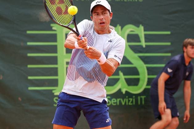 TENNIS - Internazionali di Tennis - 2025 ATP, Tennis Herren Challenger Milano Gonzalo Escobar and Marcelo Zormann during 2025 ATP Challenger Milano, International Tennis match in Milan, Italy, June 27 2025 Milan Italy  Copyright: xIPAxSport ABACAx