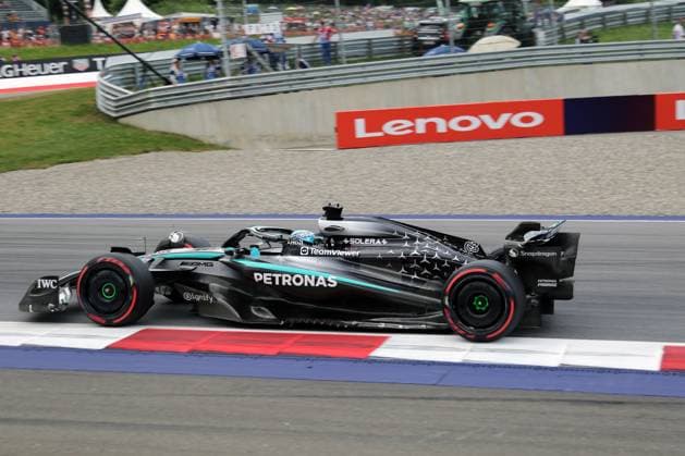 Formula 1 Austrian Grand Prix 2025 Formula 1 Austrian Grand Prix 2025 Red Bull Ring June 27 29, 2025 FIA Formula 1 World Championship Austrian Grand Prix 2025 Pictured George Russell GBR Copyright: xBEAUTIFULxSPORTS Bernhardtx