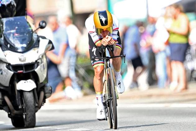 Belgian 2025 National Championship Brasschaat 27 06 2025 BRASSCHAAT, BELGIUM - JUNE 27 : Evenepoel Remco of Soudal - Quick-Step during the Men Elite Individual Time Trial of the Belgian National Championships 2025 xxrd edition an UCI National Championships cycling race of 10 km with start in Aaaaa and finish in Brasschaat on June 27, 2025 in Brasschaat, Belgium, 27 06 2025 Brasschaat Belgium  Copyright: xJanxDexMeuleneirx