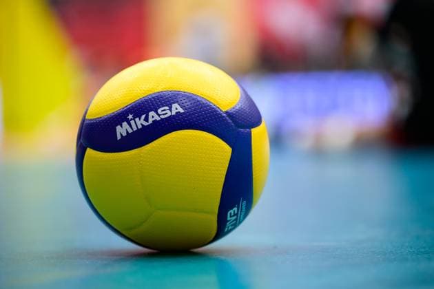 VOLLEYBALL - CEV Silver League AMSTETTEN,AUSTRIA,27.JUN.25 - VOLLEYBALL - CEV European Silver League, OEVV international match, Länderspiel, Nationalmannschaft Austria vs Sweden. Image shows a feature of a volleyball.  GEPAxpictures xDanielaxMoser