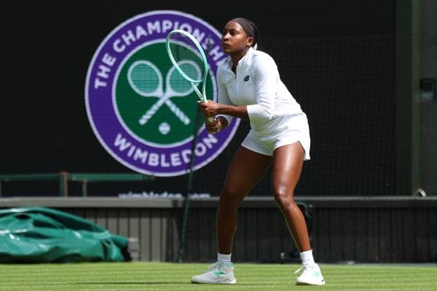 June 27, 2025, London, Celestynow, England: COCO GAUFF of USA during the practice session before Championships 2025 at Wimbledon AELTC in London. London England - ZUMAc278 20250627_zsp_c278_030 Copyright: xMarcinxCholewinskix