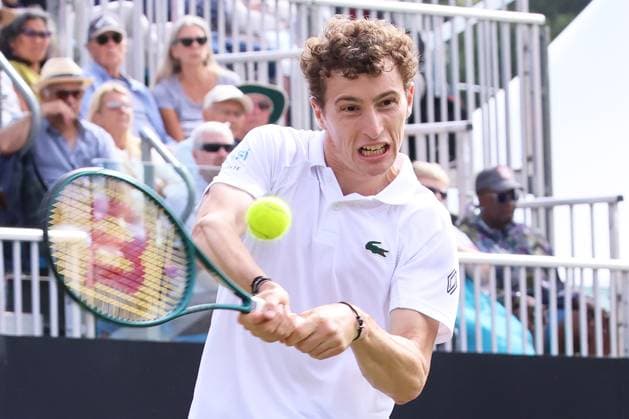 TENNIS - Eastbourne Open EASTBOURNE,ENGLAND,27.JUN.25 - TENNIS - ATP, Tennis Herren World Tour, Eastbourne Open. Image shows Ugo Humbert (FRA).  GEPAxpictures xAlanxGrieves