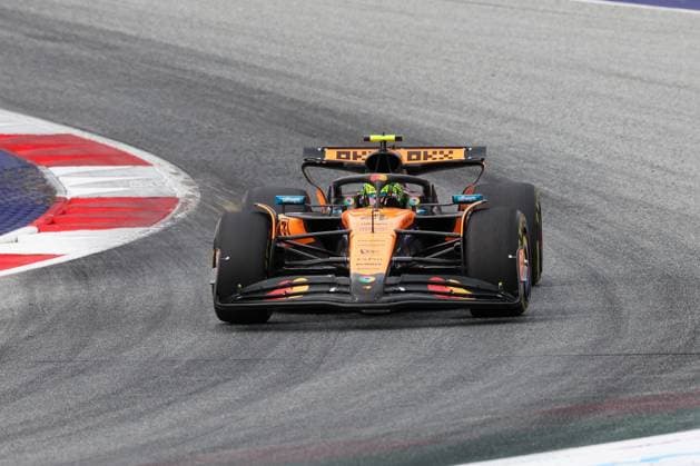 Lando Norris McLaren Formula 1 Team 4 , 2 Free Practice, Grand Prix of Austria, Motorsport, Men, Formula 1, 27 06 2025 Spielberg Styria Austria Copyright: xkolbert-press ChristianxKolbertx