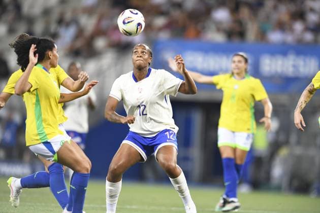 FOOTBALL FEMININ : France vs BrÃ sil au Stade des Alpes Grenobe - France - 27 06 2025 French KATOTO Marie ANTOINETTE scoring goal during the women s International Friendly, Länderspiel, Nationalmannschaft football match between France and Brazil at the Stade of Alpes Grenobe France, on June 27, 2025.  Copyright: xMourad_ALLILIx