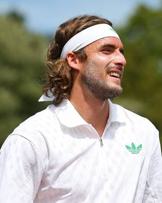 London, England, June 27 2025: Stefanos Tsitsipas during the Giorgio Armani Tennis Classic Day 4 game between Tomas Etcheverry and Stefanos Tsitsipas at The Hurlingham Club in London, England. (Jay Patel SPP) Copyright: xJayxPatel SPPx spp-en-JaPa-ETCHEVERRYvTSITSIPAS_20250627_0017