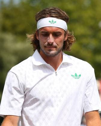 London, England, June 27 2025: Stefanos Tsitsipas during the Giorgio Armani Tennis Classic Day 4 game between Tomas Etcheverry and Stefanos Tsitsipas at The Hurlingham Club in London, England. (Jay Patel SPP) Copyright: xJayxPatel SPPx spp-en-JaPa-ETCHEVERRYvTSITSIPAS_20250627_0081