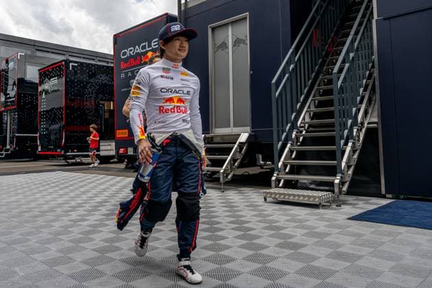 SPIELBERG, AUSTRIA: Yuki Tsunoda, racing for the Red Bull Racing team during the 2025 Formula 1 Austrian Grand Prix at the Red Bull Ring in Spielberg, Austria