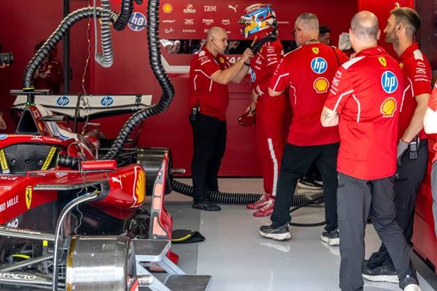 SPIELBERG, AUSTRIA: Dino Beganovic, The reserve driver for the Ferrari team, at the 2025 Formula 1 Austrian Grand Prix at the Red Bull Ring in Spielberg, Austria.