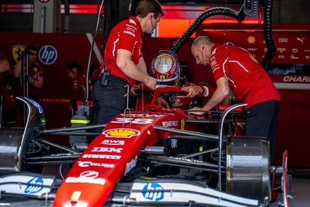 SPIELBERG, AUSTRIA: Dino Beganovic, The reserve driver for the Ferrari team, at the 2025 Formula 1 Austrian Grand Prix at the Red Bull Ring in Spielberg, Austria.
