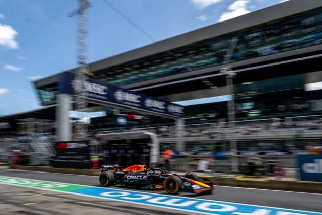 SPIELBERG, AUSTRIA: Max Verstappen, racing for the Red Bull Racing team during the 2025 Formula 1 Austrian Grand Prix at the Red Bull Ring in Spielberg, Austria
