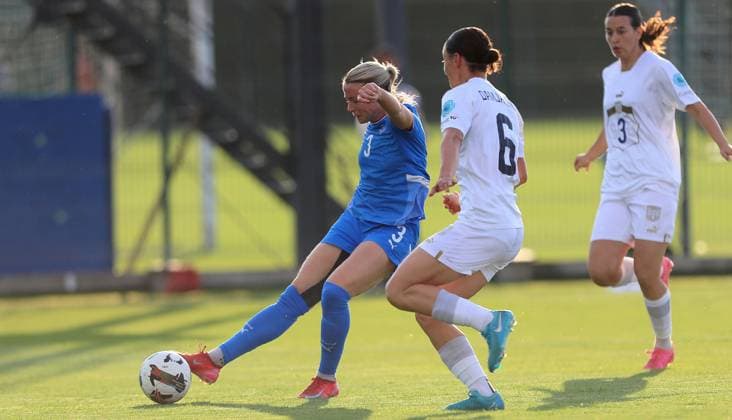 Football, Women, Test match, Serbia - Iceland