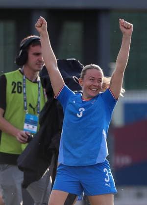 27.06.2025 Stara Pazova Serbia-Iceland international frriendly women s football match Sandra Mairia Jessen Iceland :