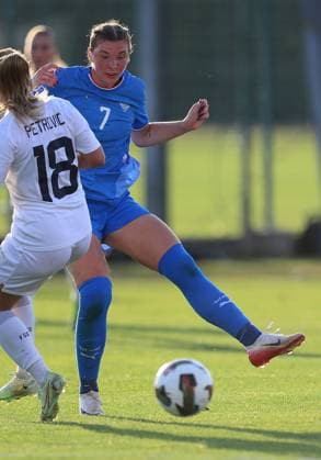 27.06.2025 Stara Pazova Serbia-Iceland international frriendly women s football match Karolina Lea Vilhjalmsdottir (R) Iceland :