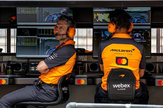 SPIELBERG, AUSTRIA: Andrea Stella, racing for the McLaren F1 team during the 2025 Formula 1 Austrian Grand Prix at the Red Bull Ring in Spielberg, Austria