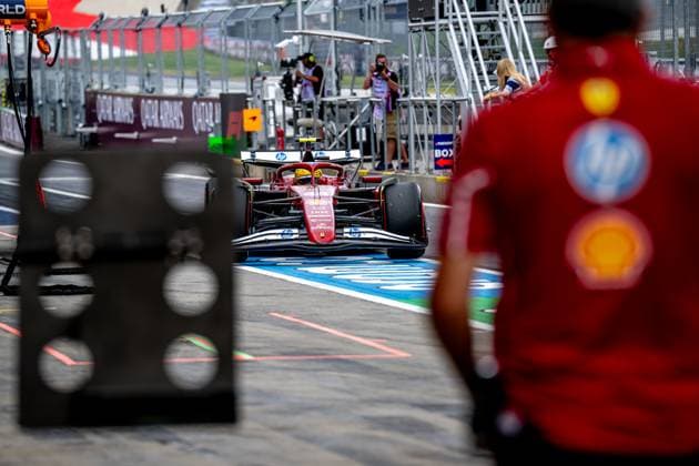 SPIELBERG, AUSTRIA: Lewis Hamilton, racing for the Ferrari team during the 2025 Formula 1 Austrian Grand Prix at the Red Bull Ring in Spielberg, Austria