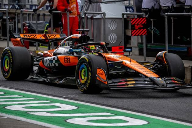 SPIELBERG, AUSTRIA: Oscar Piastri, racing for the McLaren F1 team during the 2025 Formula 1 Austrian Grand Prix at the Red Bull Ring in Spielberg, Austria