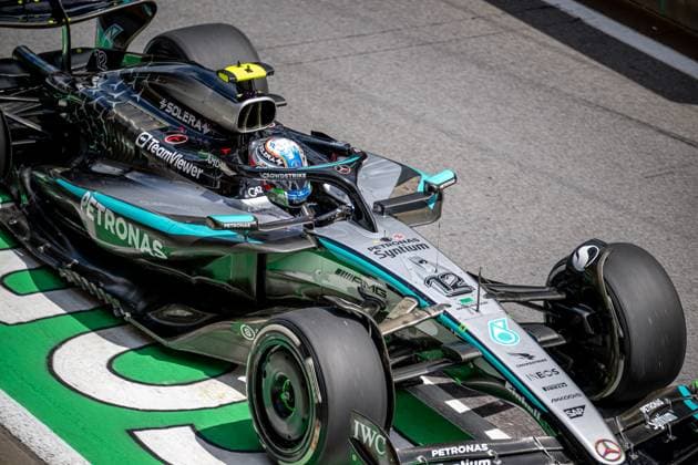 SPIELBERG, AUSTRIA: Andrea Kimi Antonelli, racing for the Mercedes team during the 2025 Formula 1 Austrian Grand Prix at the Red Bull Ring in Spielberg, Austria