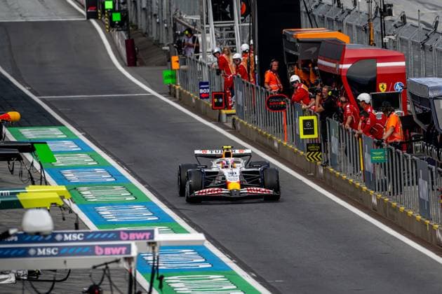 SPIELBERG, AUSTRIA: Liam Lawson, racing for the Racing Bulls team during the 2025 Formula 1 Austrian Grand Prix at the Red Bull Ring in Spielberg, Austria