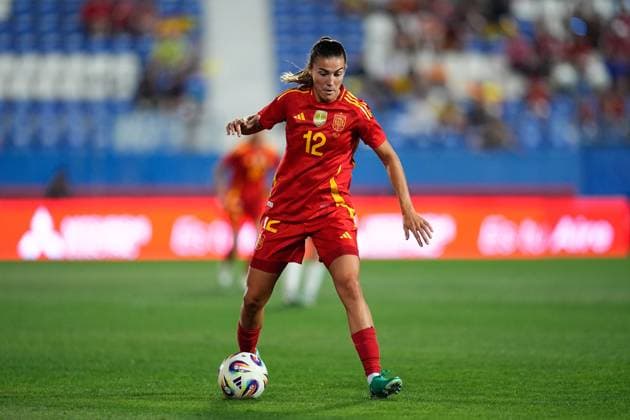 June 27, 2025, Leganes, Madrid, Spain: Patricia Guijarro of Spain in action during the Women s International Friendly, Länderspiel, Nationalmannschaft football match played between Spain and Japan at Butarque stadium on June 27, 2025, in Leganes, Madrid, Spain. Leganes Spain - ZUMAa181 20250627_zaa_a181_056 Copyright: xDennisxAgyemanx