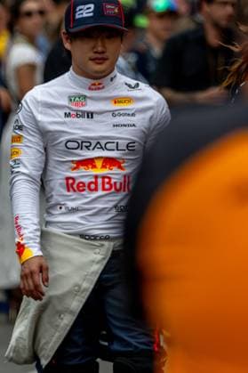 SPIELBERG, AUSTRIA: Yuki Tsunoda, racing for the Red Bull Racing team during the 2025 Formula 1 Austrian Grand Prix at the Red Bull Ring in Spielberg, Austria