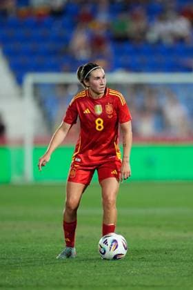 June 27, 2025, Leganes, Madrid, Spain: Mariona Caldentey of Spain in action during the Women s International Friendly, Länderspiel, Nationalmannschaft football match played between Spain and Japan at Butarque stadium on June 27, 2025, in Leganes, Madrid, Spain. Leganes Spain - ZUMAa181 20250627_zaa_a181_072 Copyright: xDennisxAgyemanx